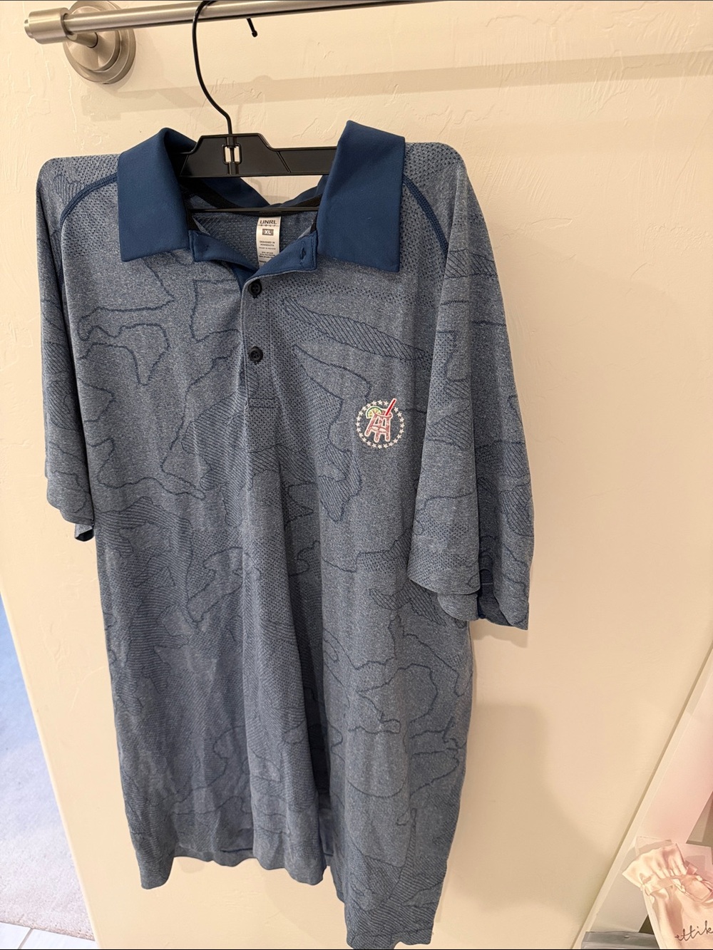 UNRL Men's Blue Golf Polo
